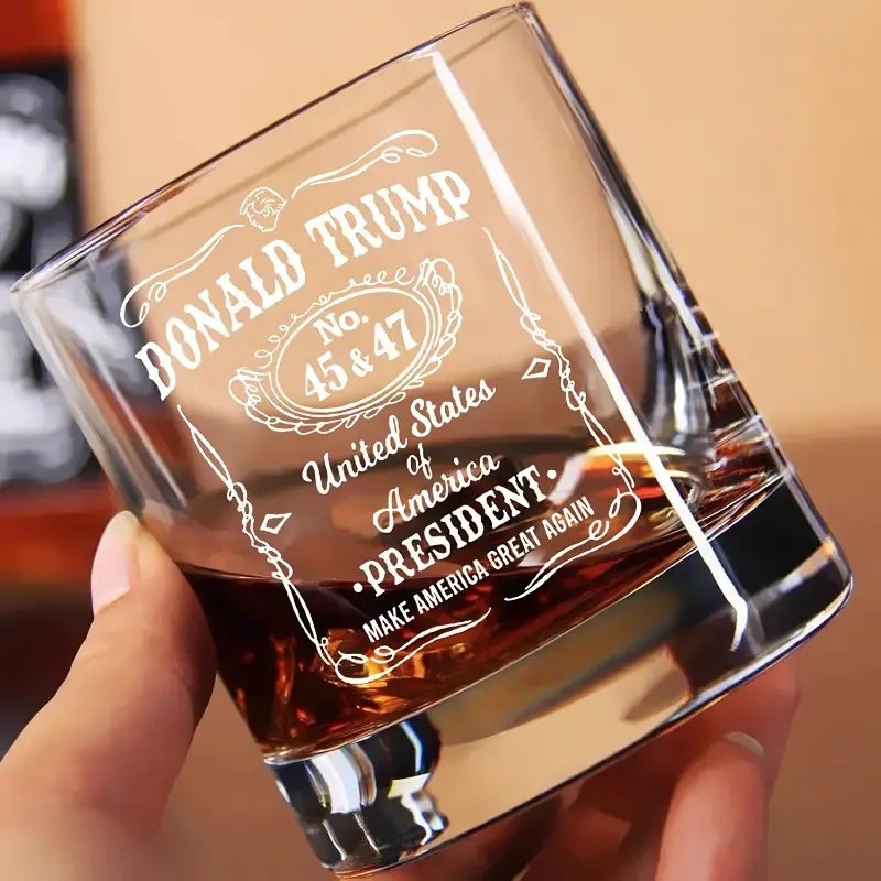 Donald Trump Whiskey Glass