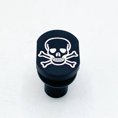 AR15 Mag Release Button Skull and Crossbones